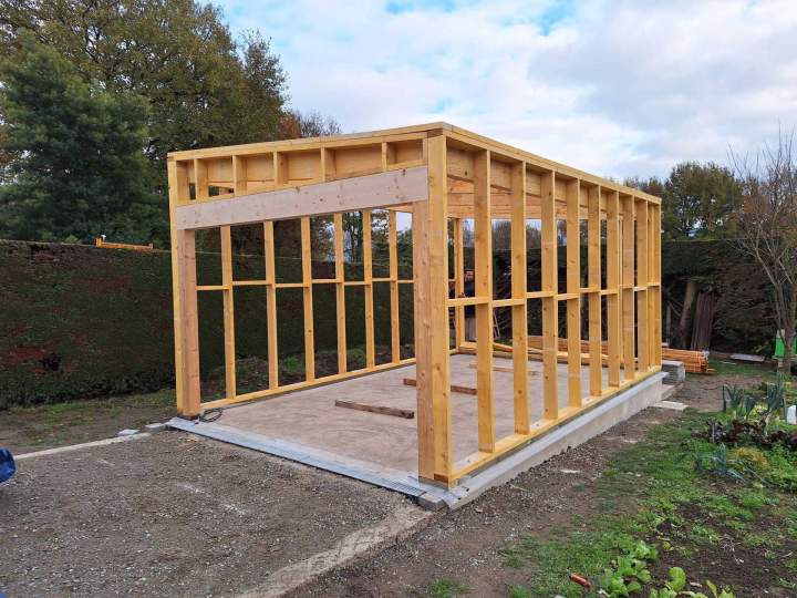 Construction de garage en bois près de Castres