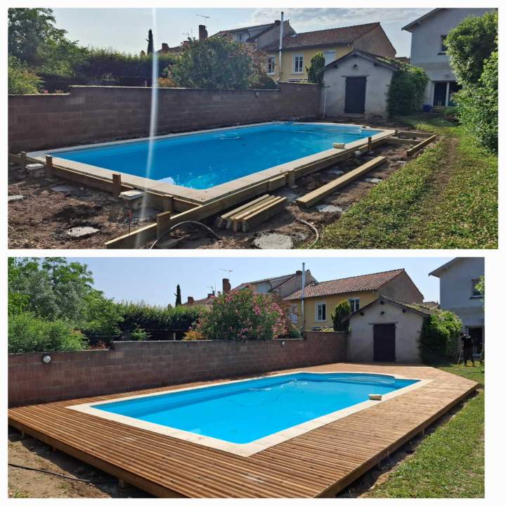 Installation de terrasse près de Castres