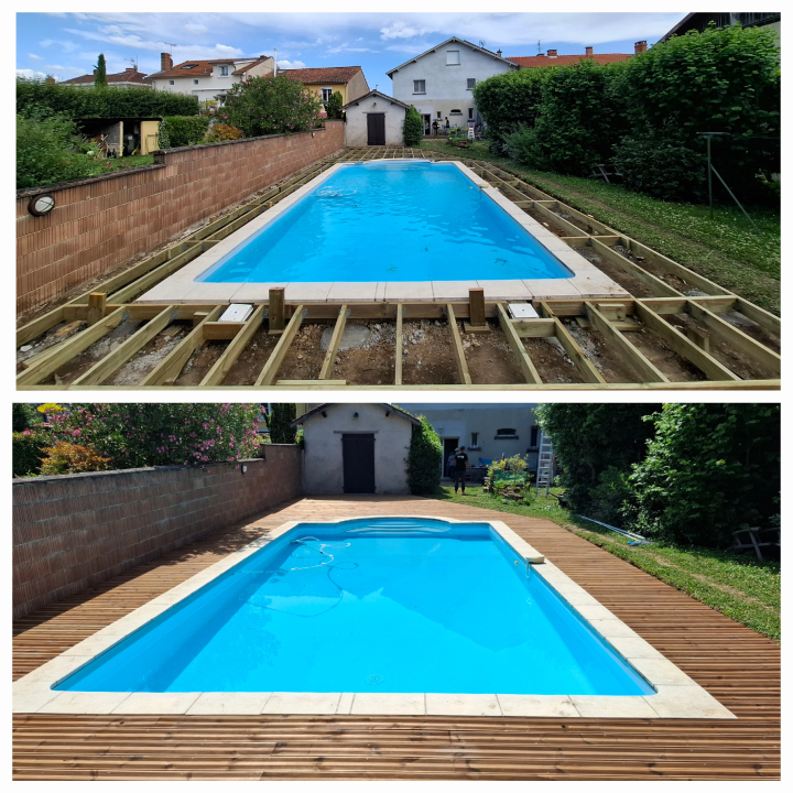 Installation de terrasse près de Castres