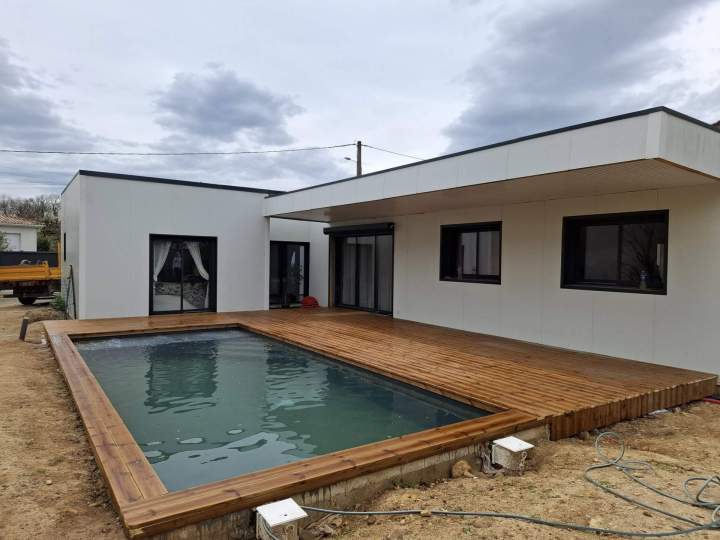 Pose de terrasse près de Castres