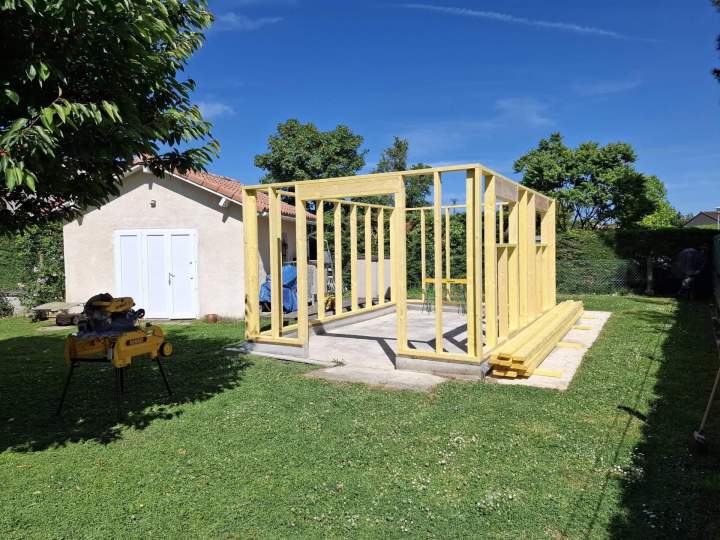 Ossature bois d’une maison près de Castres