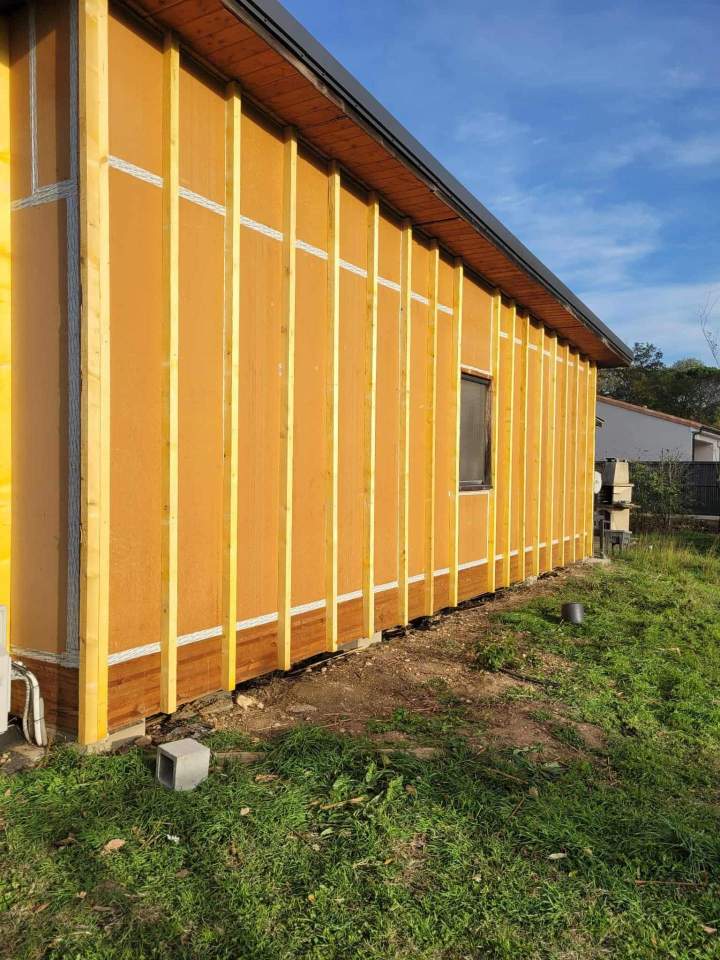 Pose de bardage bois près de Castres