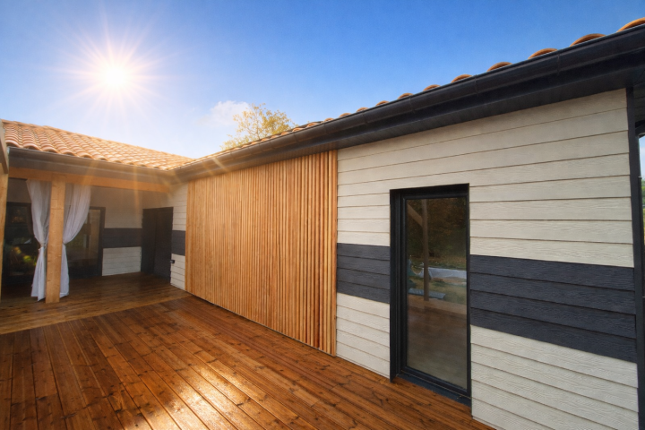 Pose de bardage en bois pour une meilleure isolation