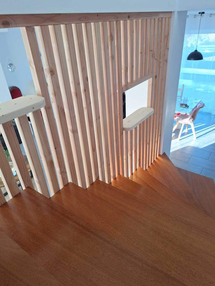 Création d'escalier en bois près de Castres
